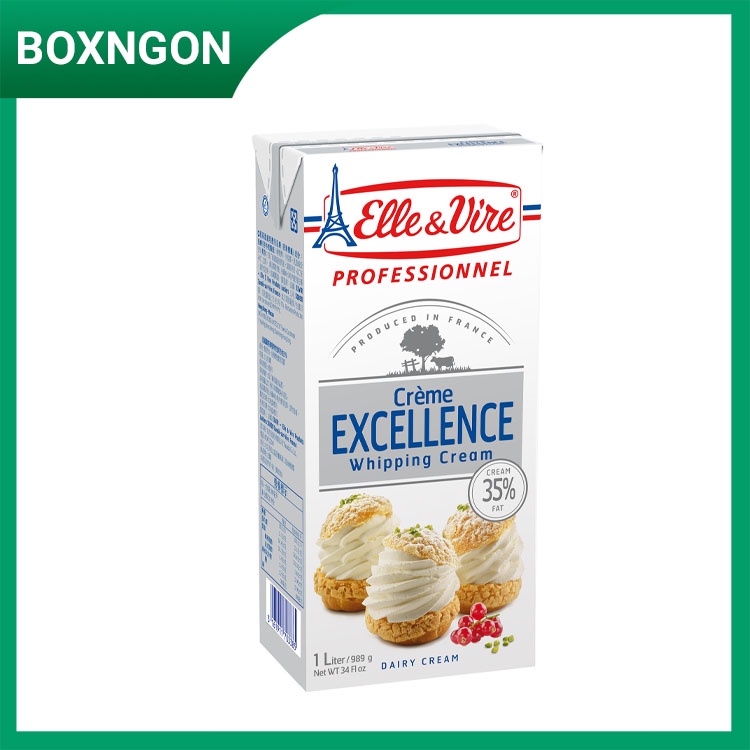Kem Sữa Tươi Whipping Cream Elle&Vire Excellence 1 L