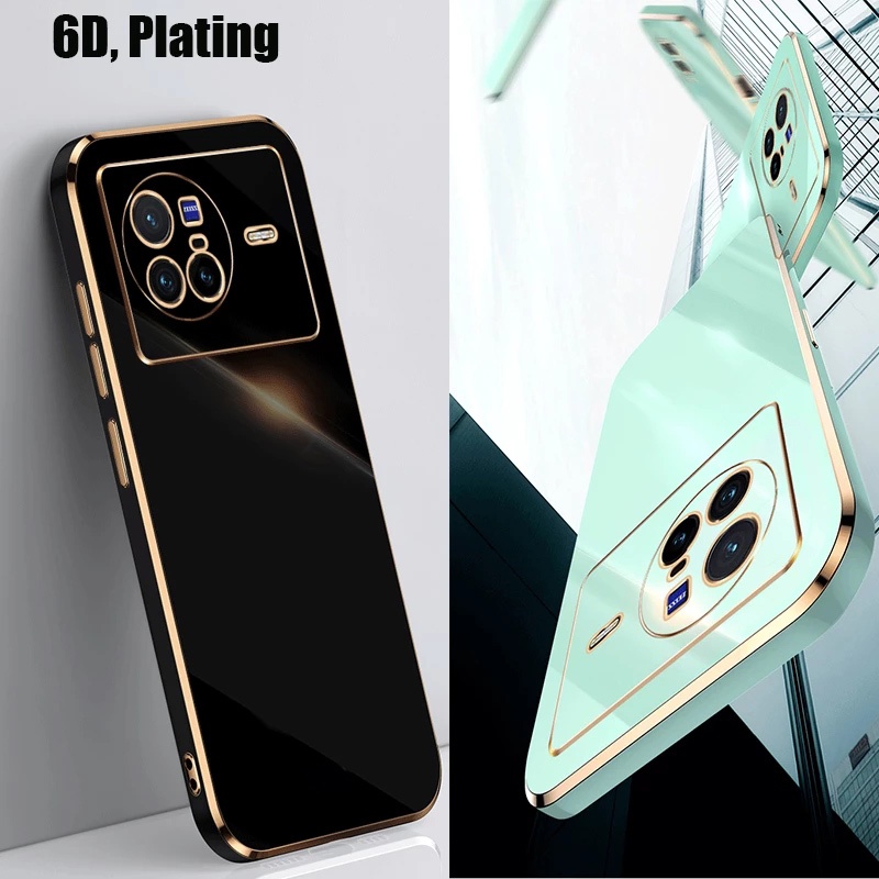 Ốp điện thoại dẻo mạ viền 6d sang trọng cho VIVO X80 X70 X60 Pro 4G 5G 2022