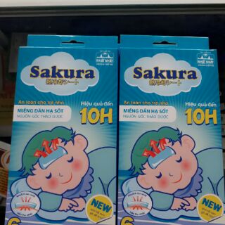 Miếng dán hạ sốt thảo dược sakura