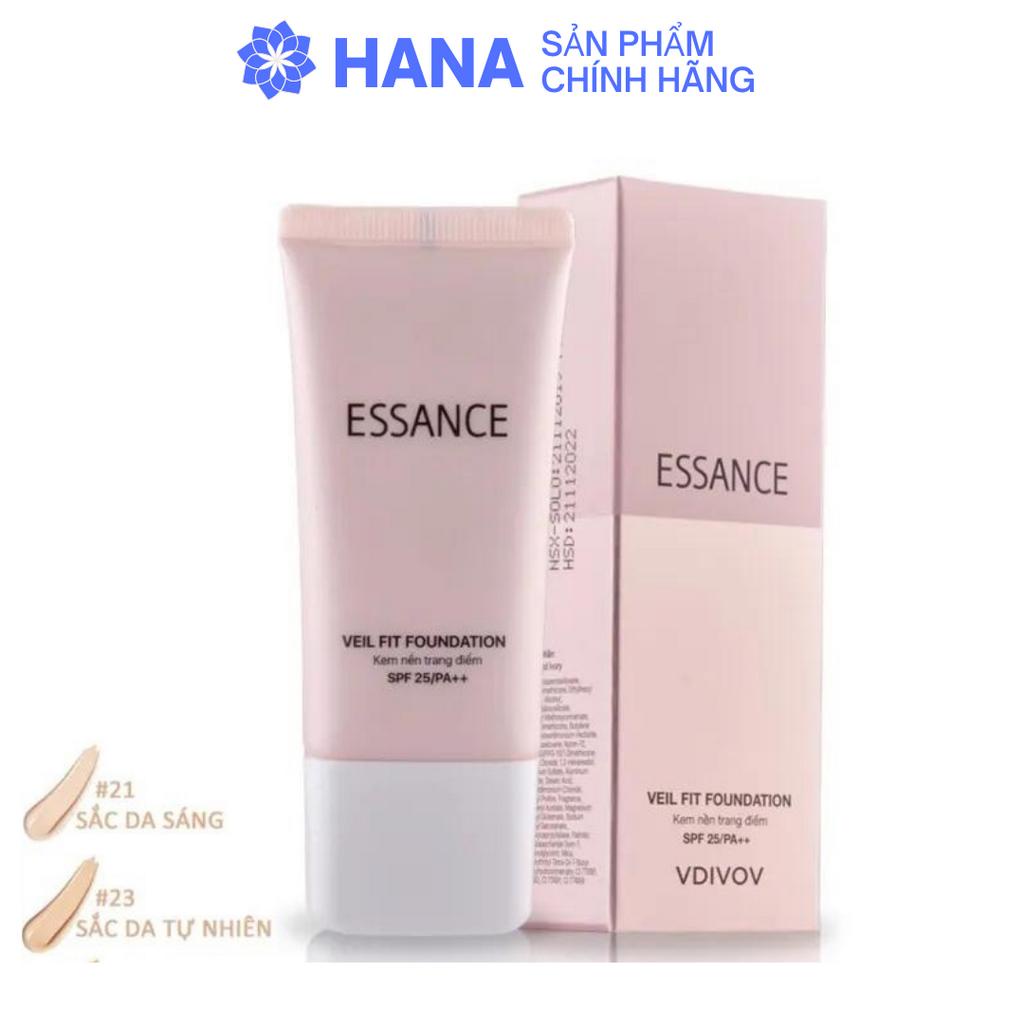 Kem nền bền màu che khuyết điểm toàn diện Essance Veil Fit Foundation SPF25 PA++ 30ml