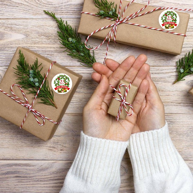 Cuộn 500 Sticker Dán Trang Trí Giáng Sinh