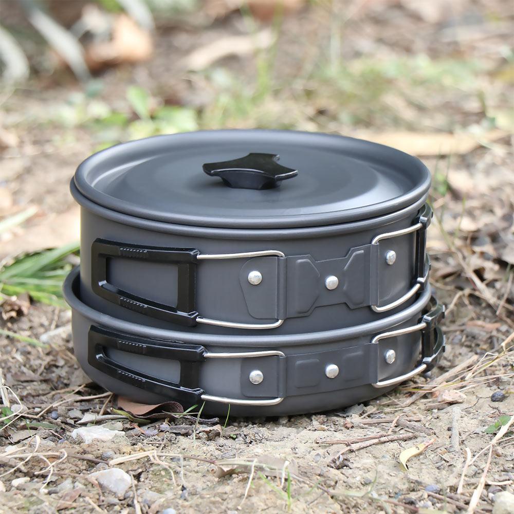 MAYSHOW Bộ Dụng Cụ Nấu Ăn Cắm Trại Cho 2-3 Người