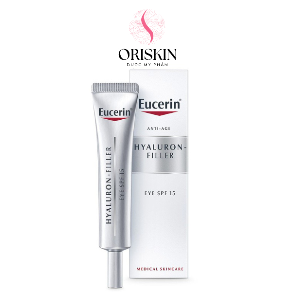 Eucerin - Kem Dưỡng Ngăn Ngừa Nếp Nhăn Và Lão Hóa Vùng Mắt Anti-Age Hyaluron Filler Eye Cream SPF15 15ml