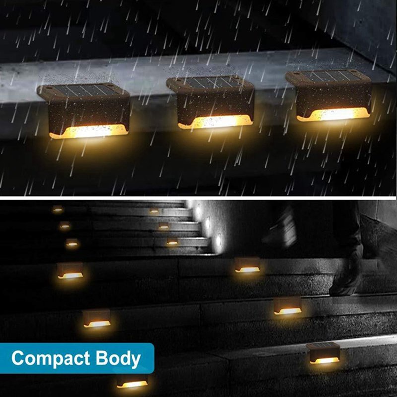 Đèn LED lối đi, cầu thang năng lượng mặt trời chống nước IP65 dùng trong trang trí ngoại thất