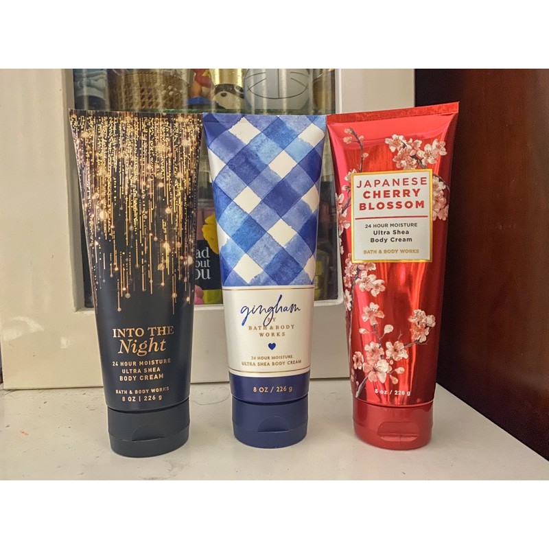 BILL US - KEM DƯỠNG THỂ BODY CREAM BATH AND BODY WORKS CÁC LOẠI GINGHAM, JAPANESE CHERRY BLOSSOM