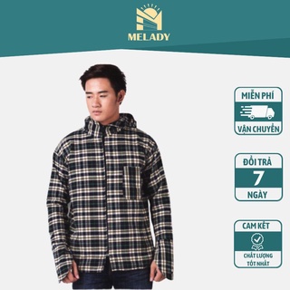 Áo chống nắng nam 2 lớp vải kẻ thô tặng kèm khẩu trang