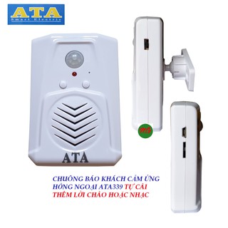 Chuông báo khách có thể cài thêm lời chào ATA AT-339 công nghệ cảm ứng hồng ngoại chuyển động