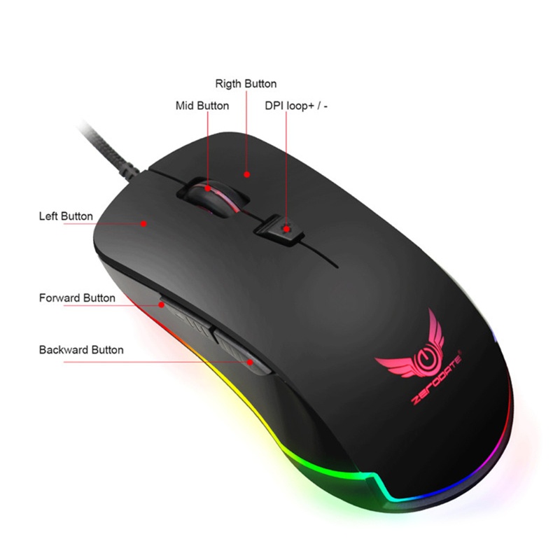 Chuột Chơi Game Tốc Độ Cao 4800 DPI