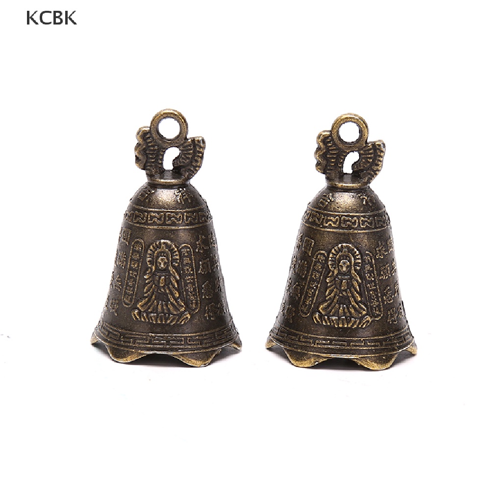 KC Chinese Mini Sculpture Pray Guanyin Buddha Bell DIY Wind chime Pendant Decor BK