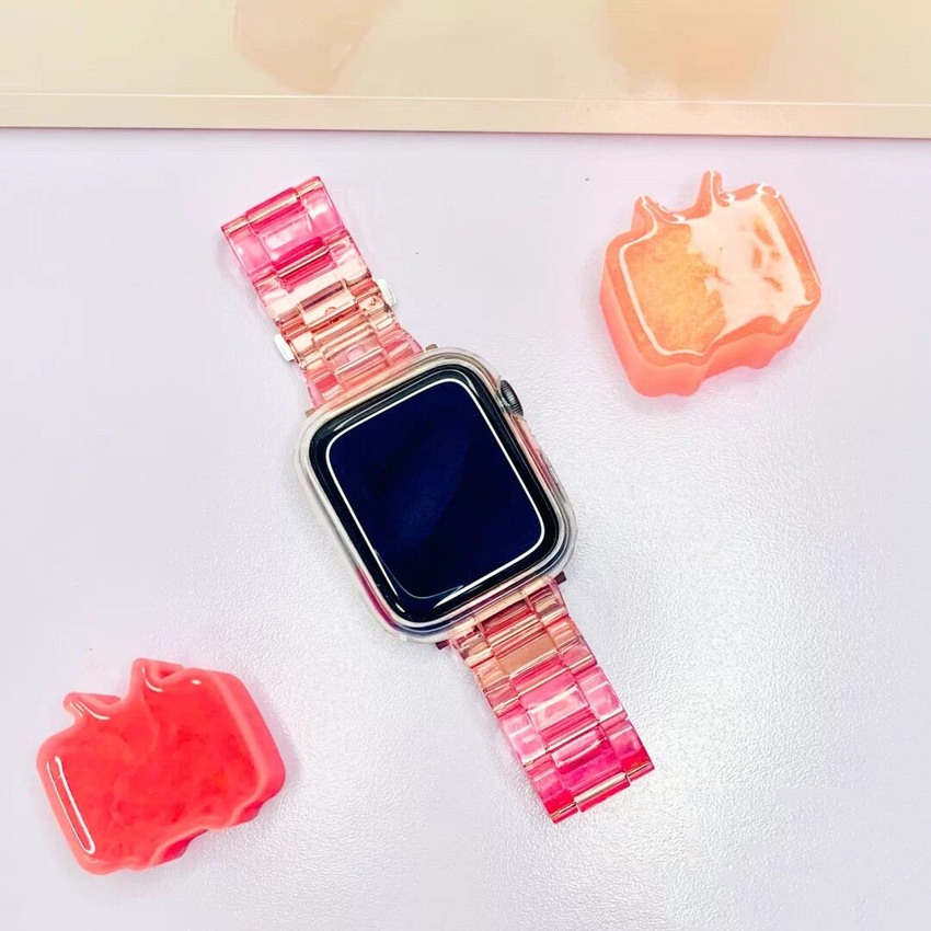 Dây Đeo Trong Suốt Thay Thế Cho Đồng Hồ Thông Minh Apple watch SE ultra 8 7 6 5 4321 49mm 41mm 45mm 38mm 40mm 42mm 44mm
