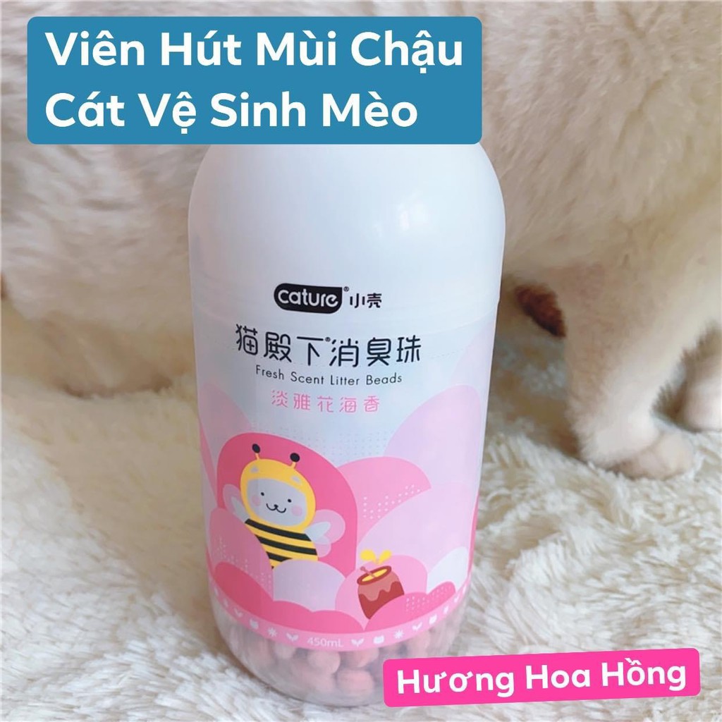 Viên Hút Mùi Thả Chậu Cát Chậu Vệ Sinh Mèo Cature Cho Không Gian Thơm Mát (3 Hương Thơm)