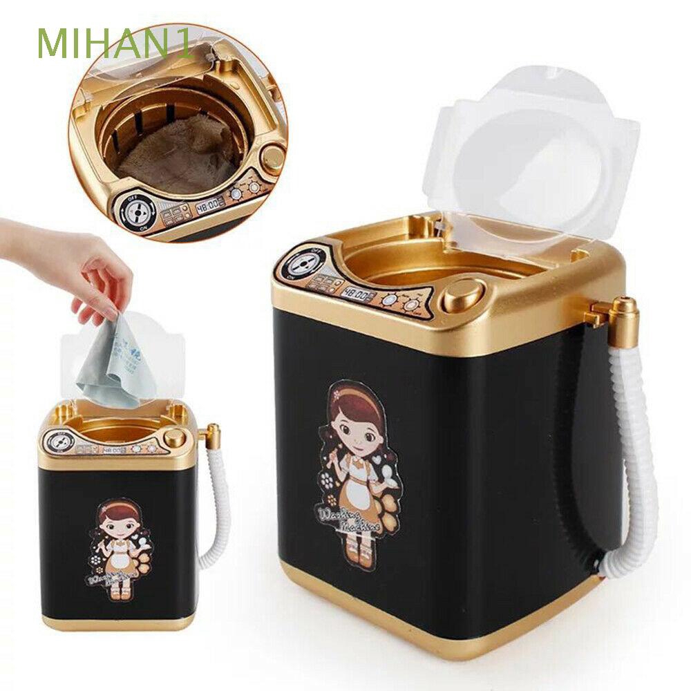 Đồ chơi dụng cụ vệ sinh cọ trang điểm điện tử mini màu xanh dương / hồng