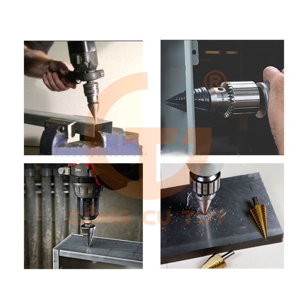 Mũi khoan bước thẳng chuôi tròn HSS 4241 phủ kim cương