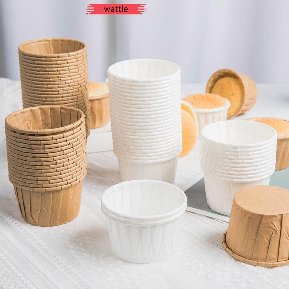 Set 50 khuôn giấy làm bánh cupcake nhiều màu sắc DIY