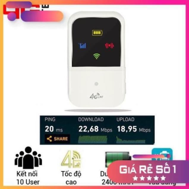 Bộ thiết bị phát sóng wifi từ sim 3G/4G LTE A800 - router wifi 4G / 3G - Sử dụng liên tục 7h