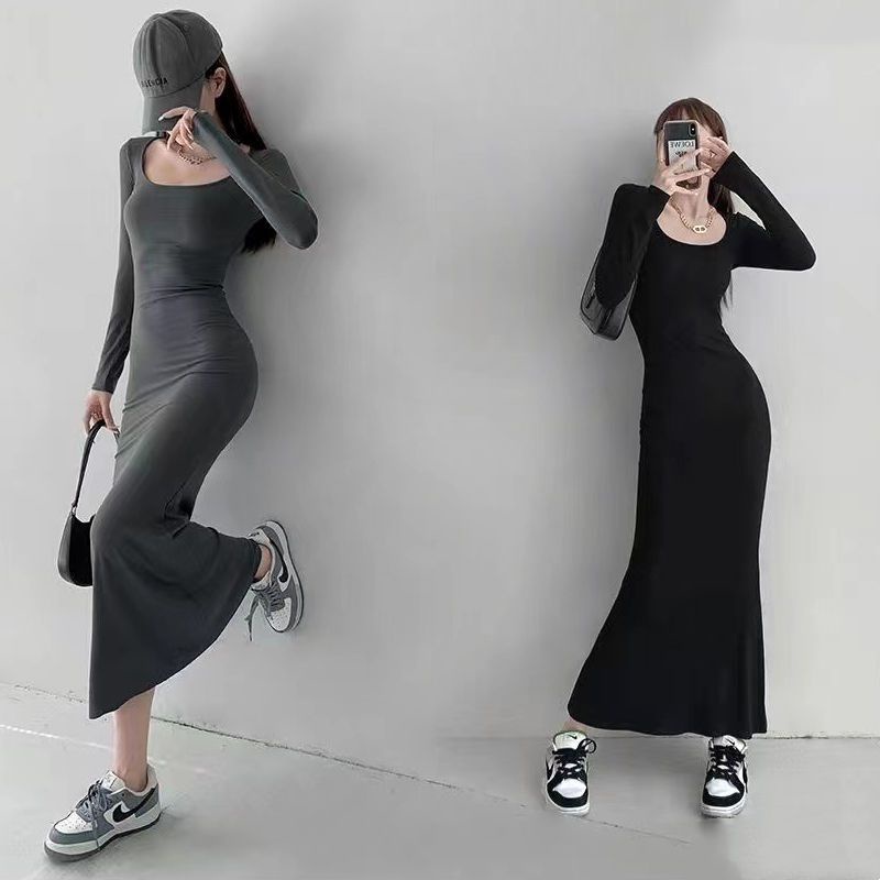 Jiashucheng Chân Váy Đuôi Cá Dáng Ôm Vừa Vặn Phong Cách Phương Tây Mới Phổ Biến Dành Cho Bạn Nữ