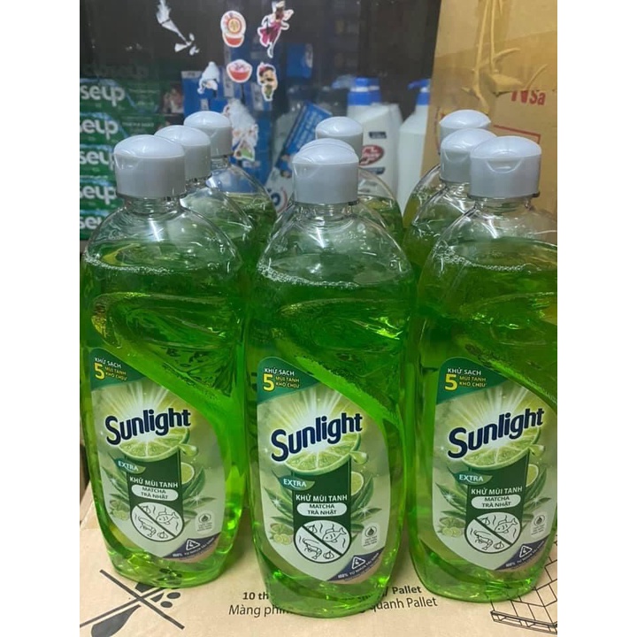 Nước Rửa Chén Sunlight Matcha Trà Nhật 386ml