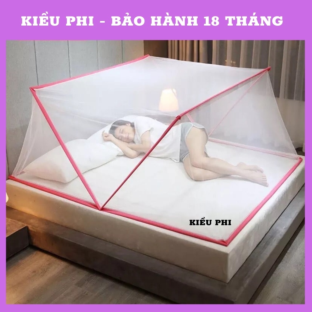 Màn chụp gấp gọn tự bung xếp chống muỗi cao cấp Kiều Phi