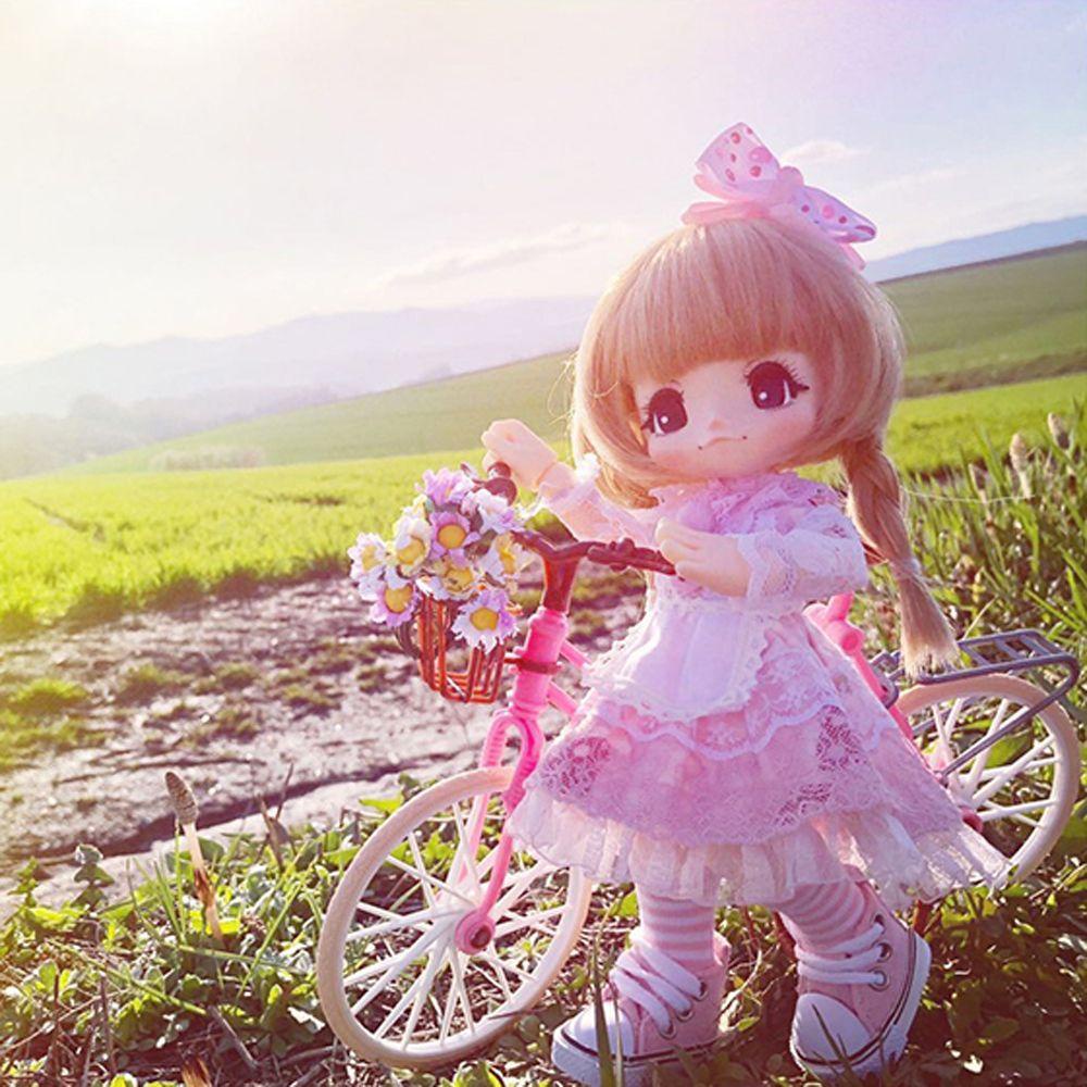 Xe Đạp Có Giỏ Xinh Xắn Dành Cho Búp Bê