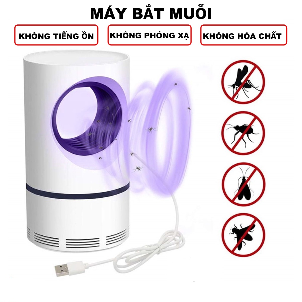 Máy Bắt Muỗi - Đèn Bắt Muỗi Thông Minh Công Nghệ Đèn Led Hiệu Quả An Toàn Tuyệt Đối Sạc USB