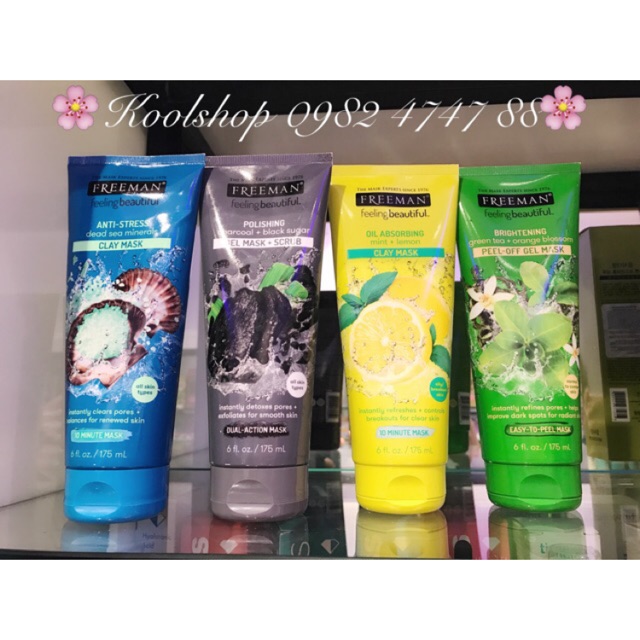 🌿Mặt Nạ Freeman Feeling Beautiful-175ml🌿 các dòng