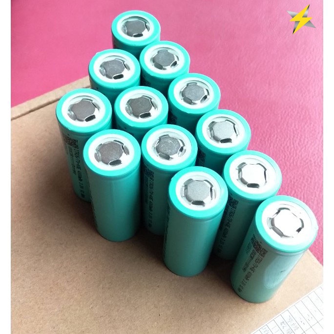 Pin Lithium Sắt đầu phẳng 26700 4000mAh 3.2v 3C max 8C