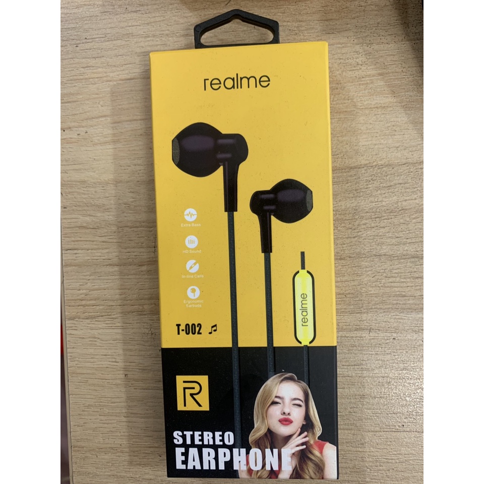 TAI NGHE NHÉT TAI REALME T-006 ÂM THANH SỐNG ĐỘNG MẪU CỰC ĐẸP