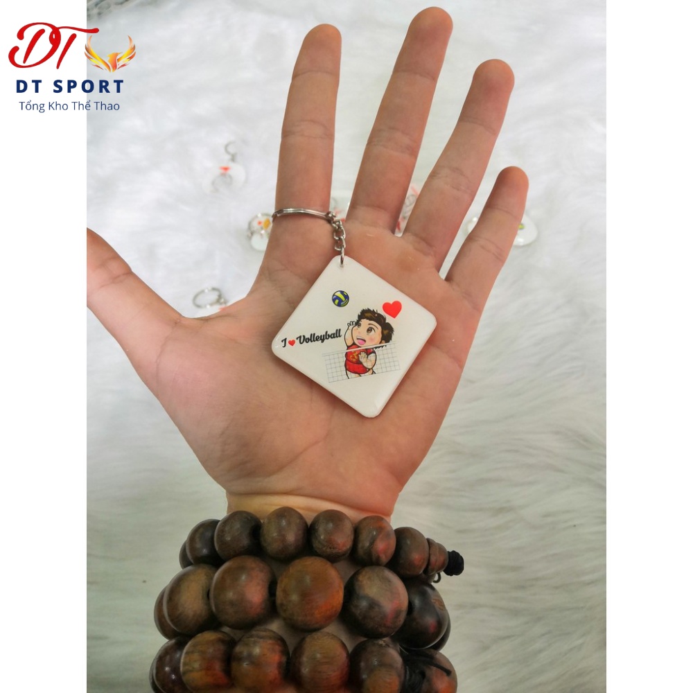 Móc khóa bóng chuyền giá rẻ Hiwing siêu đẹp ⚡ Free Ship ⚡ dùng tặng lưu niệm hình tim, tròn, vuông - hàng cao cấp