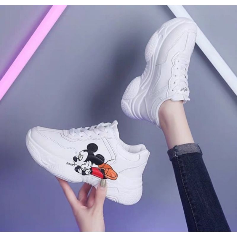 Giày hình chuột Mickey ♥️(Freeship)❤️ độn 5cm siêu êm