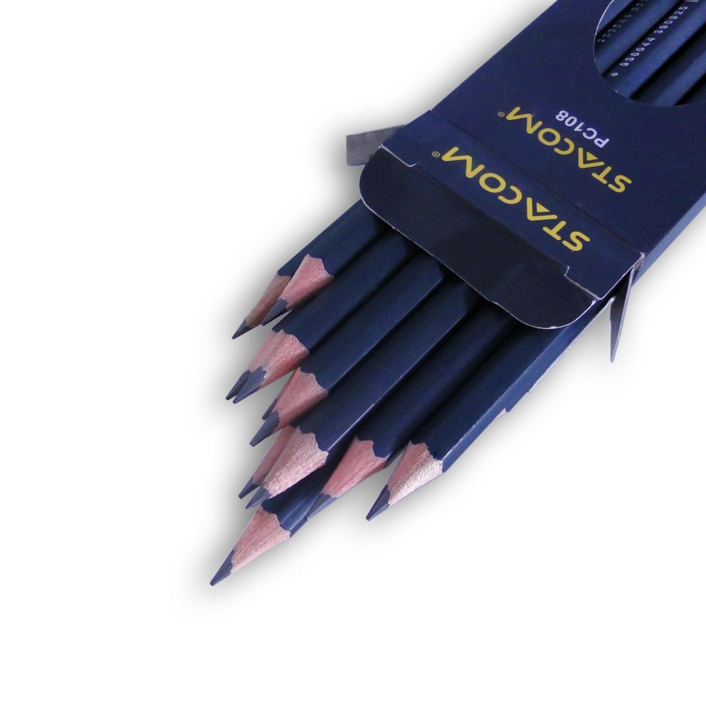 Bút chì gỗ Stacom thân đen 2B PC108