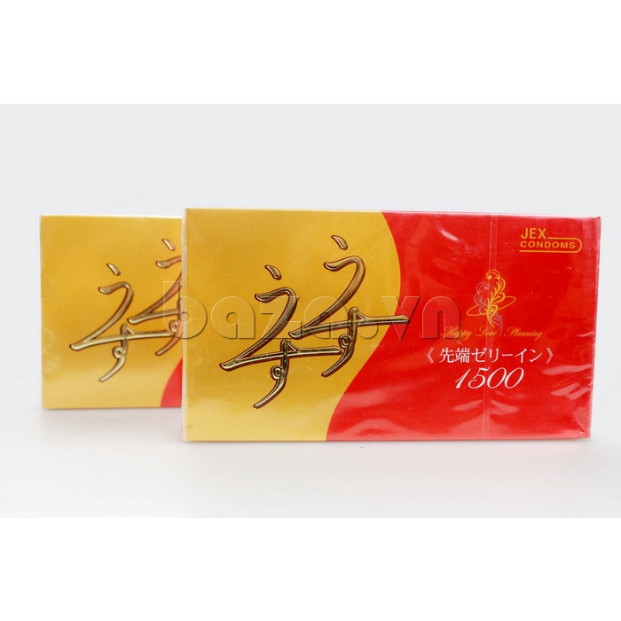 Bao cao su Jex UsuUsu Jelia Coat  R1500, bao cao su trơn nhiều gel siêu mỏng