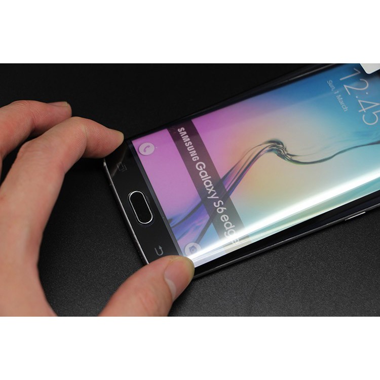 Dán Cường Lực 3D Samsung S6 Edge Full Màn Hình Màu Đen