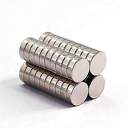 Nam châm viên trắng mỏng 10x4mm- loại nam châm đất hiếm lực hút mạnh