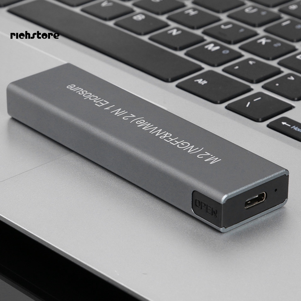 Vỏ Ổ Cứng Di Động Tốc Độ Cao 2 Trong 1 M.2 NGFF NVME 10Gbps Ốp | BigBuy360 - bigbuy360.vn