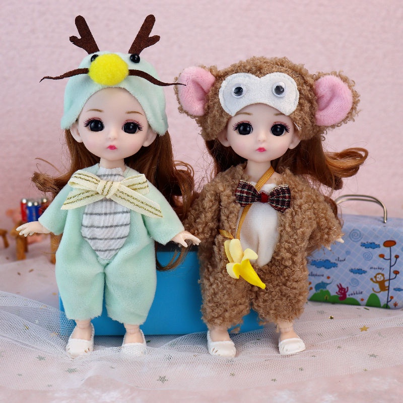 Set 2 Búp Bê Barbie 17cm Dễ Thương Xinh Xắn