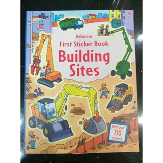 Dính dán - Usborne sticker book - Building Sites