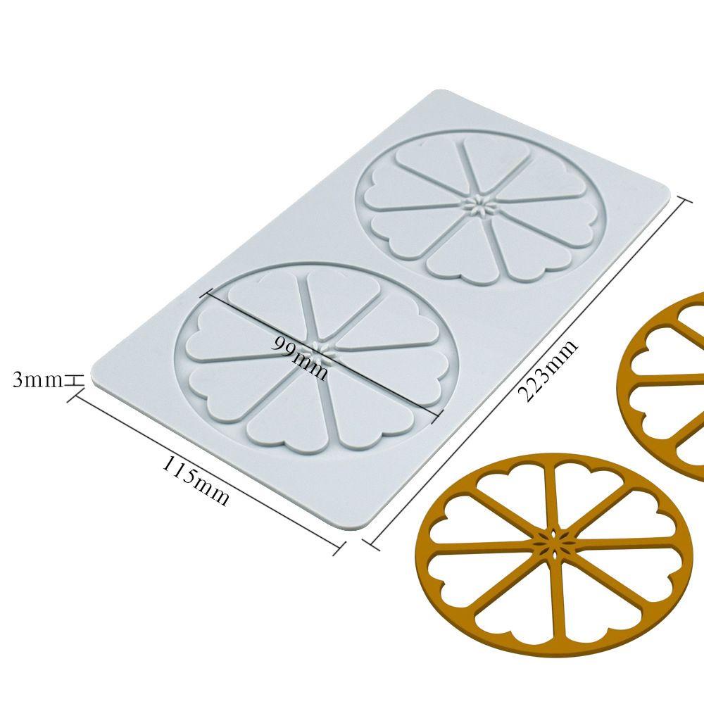 Khuôn Silicone Tạo Hình Trang Trí Bánh Kem Hình Hoa Lá DIY