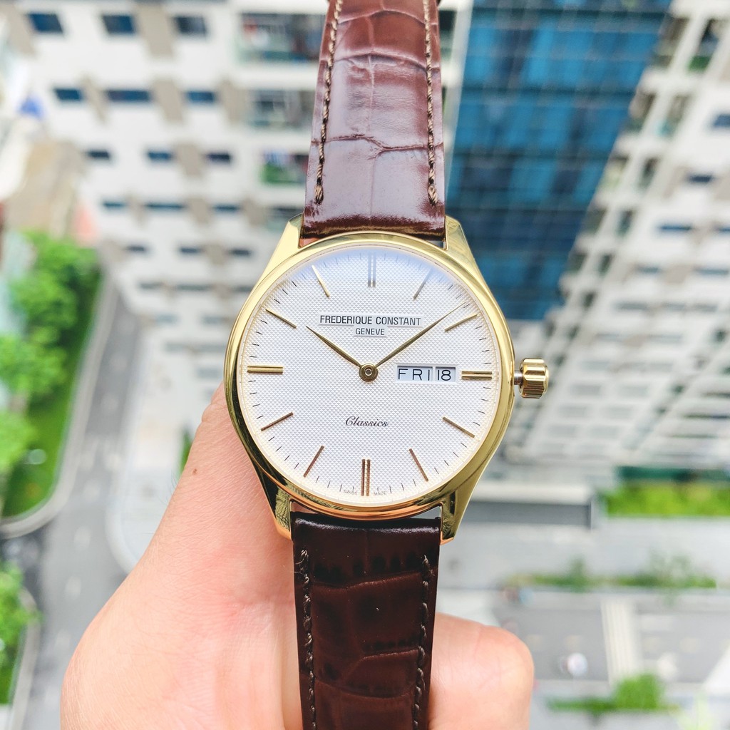 Đồng hồ nam chính hãng Frederique Constant FC-225ST5B5 - Máy Quartz Pin Thụy Sỹ - Kính Sapphire