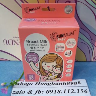 túi trữ sữa sunmum thái lan
