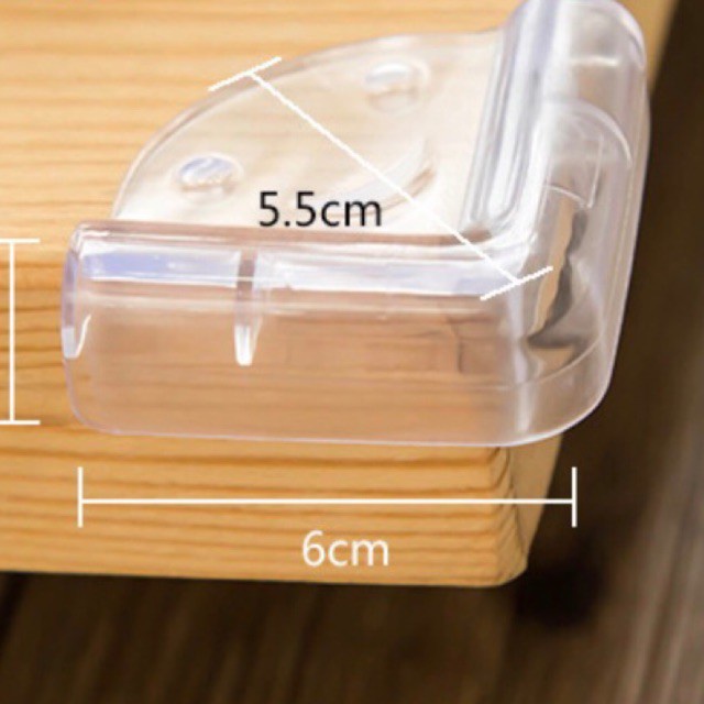 [⚡SET 4 MIẾNG⚡] Bịt góc bàn cao cấp chống va đập mềm nhẹ đàn hồi bảo vệ an toàn cho bé 88258 Lamon Store