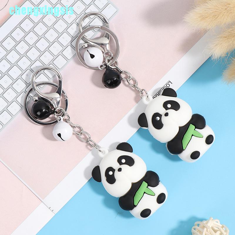 1 Móc Khóa Hình Gấu Trúc Đáng Yêu Bằng Kim Loại