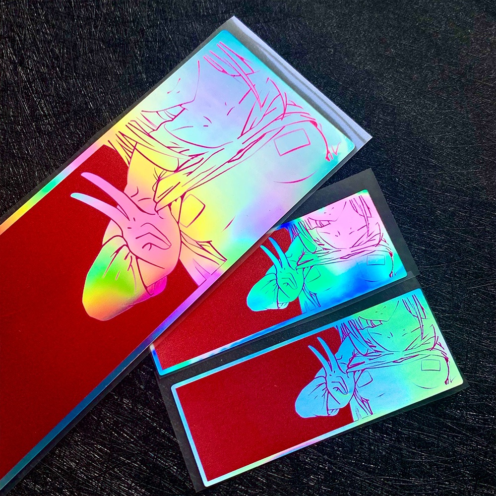 JDM Hai chiều Yeah cô gái Hình dán phản chiếu Màu hồng Vẻ đẹp Decal Jdm Xe máy Xe đạp Dán xe