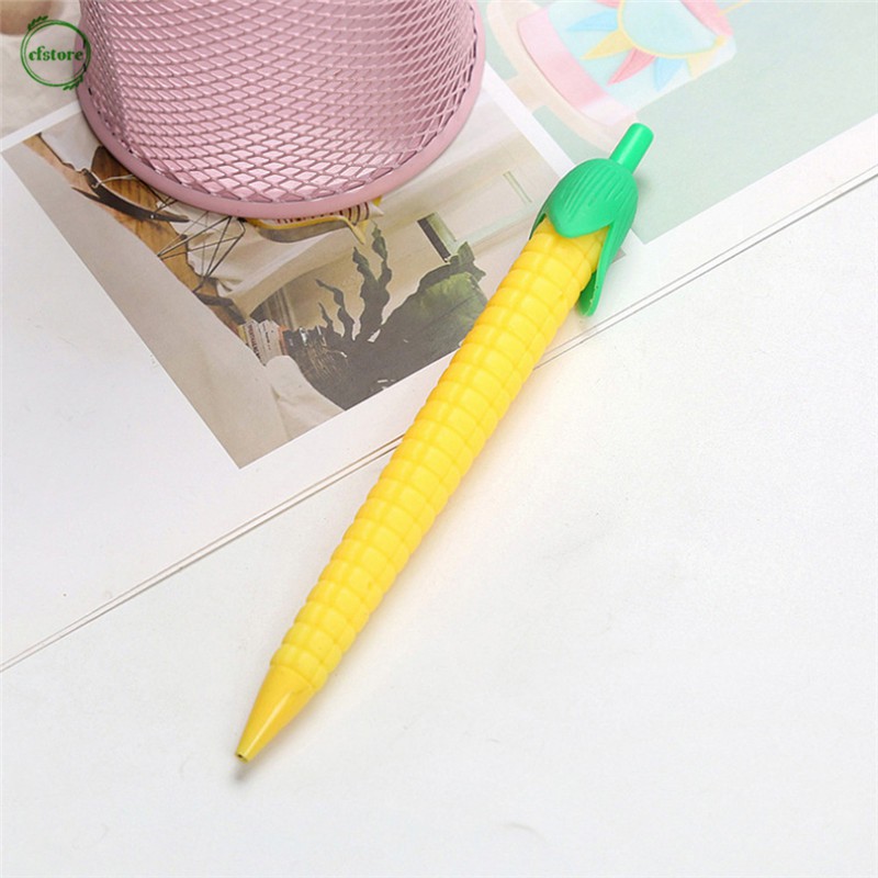 Bút chì bấm hình củ cà rốt/cây xương rồng/quả bắp ngòi 0.5/0.7mm dễ thương cho bé