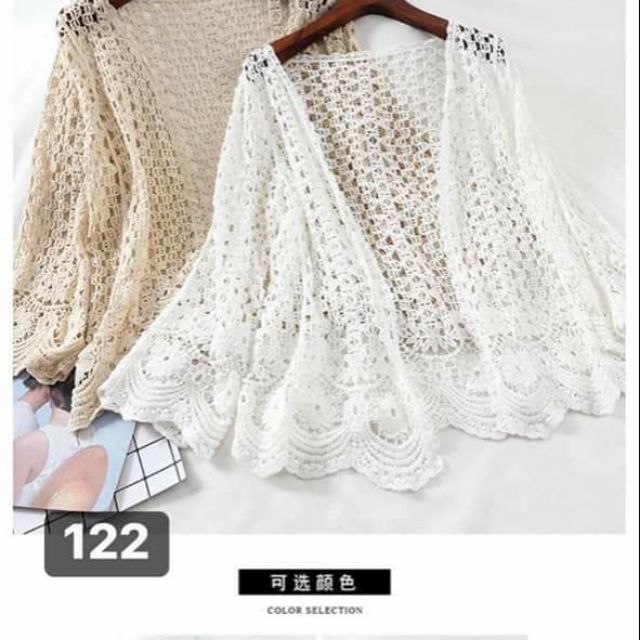 Áo khoác ren lưới đi biển | BigBuy360 - bigbuy360.vn