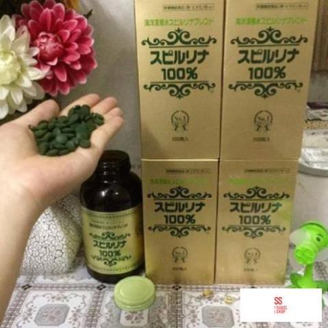 Tảo Xoắn Spirulina Nhật Bản Hộp 2200 Viên | Thế Giới Skin Care