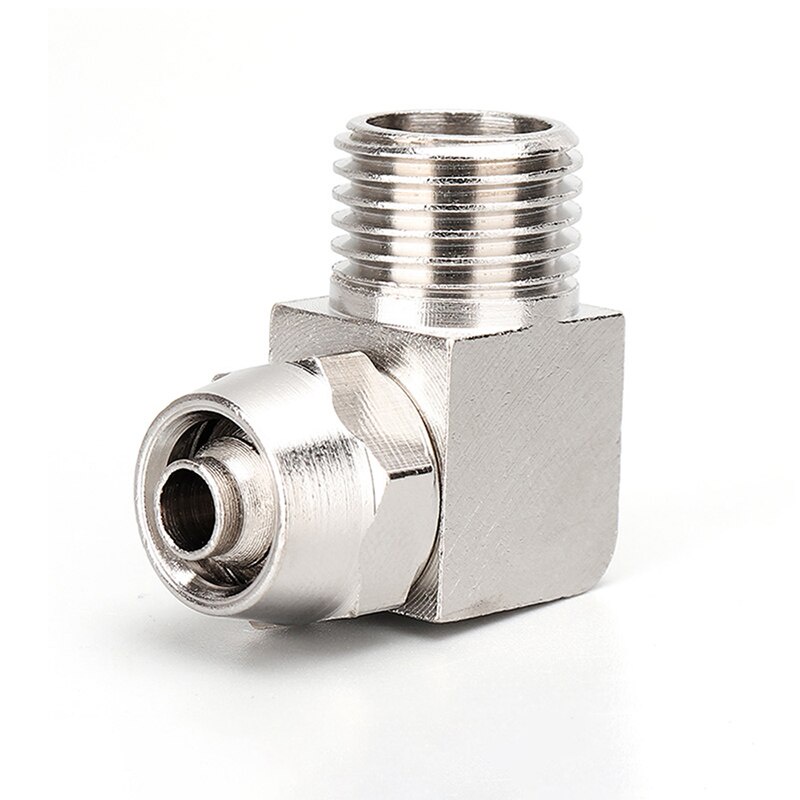 Nối nhanh INOX khí nén nước ống hơi dạng góc siêu bền