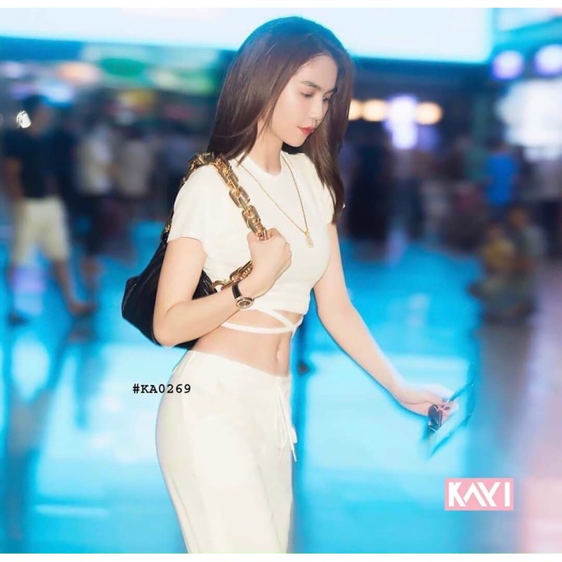 Áo croptop thắt dây eo tôn dáng, hình thật ảnh sàn | BigBuy360 - bigbuy360.vn