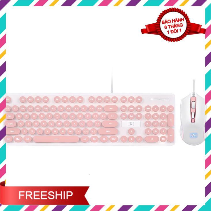 Bộ Bàn Phím Và Chuột Siêu Xinh N518 Cao Cấp Có Đèn Led Sáng Chữ, Phím Bấm Siêu Chuẩn | BigBuy360 - bigbuy360.vn