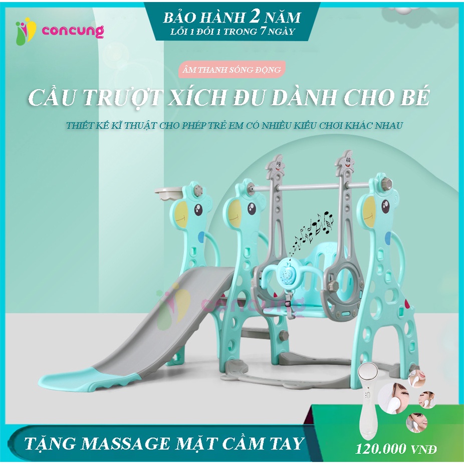 Cầu trượt cho bé, Cầu trượt xích đu cho bé, không cần đi chơi ở công viên mà vẫn có cầu trượt và xích đu tại nhà