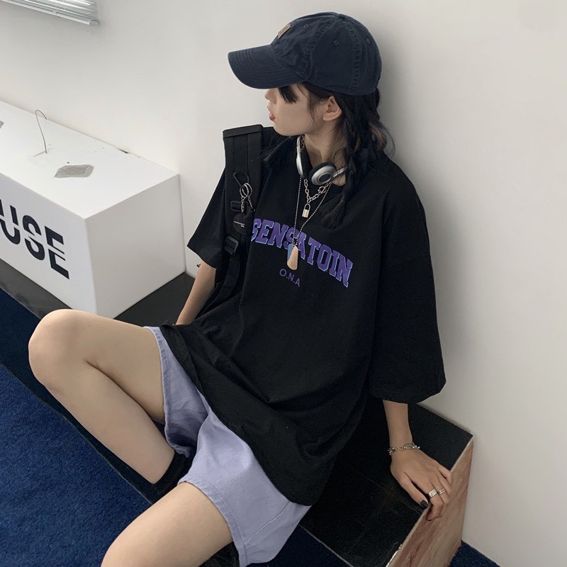 Áo thun tay lỡ form rộng Sensation NEKOSG, áo phông form rộng Unisex Atl234
